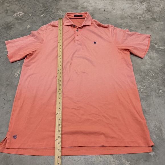 GREYSON Golf Polo Shirt Mens Size XL Pink Activewear Logo Outdoor Preppy 2 Tone - Picture 2 of 7